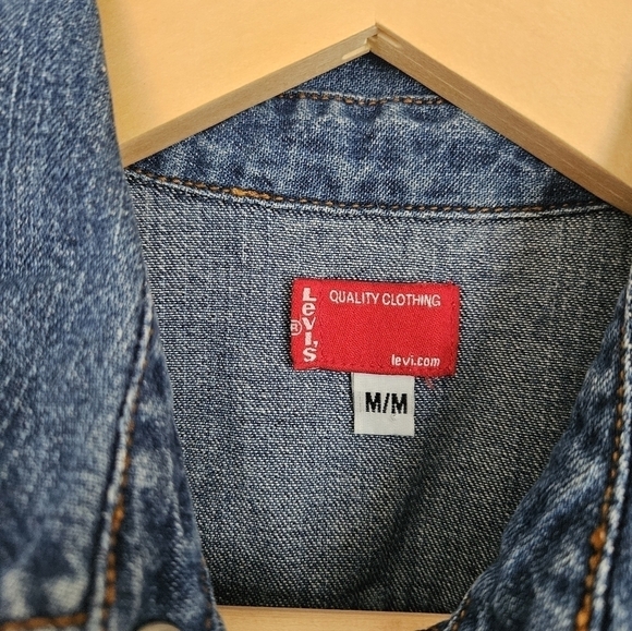 Vintage Short sleeves blouse jeans by LEVI'S size  medium - Picture 4 of 7